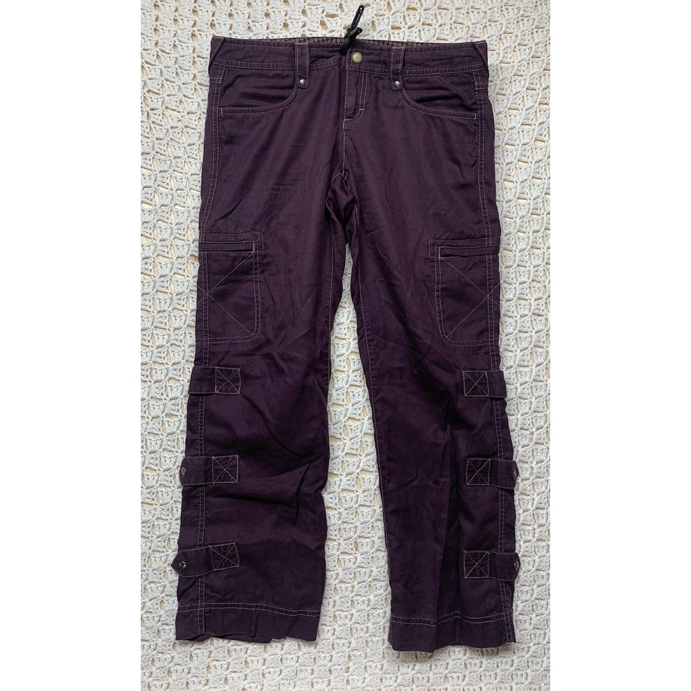 Athleta Purple Cargo Capris